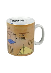 KÖNITZ Wissensbecher "Mathematik", 460 ml - BECHER KOENITZ - weiß dekoriert