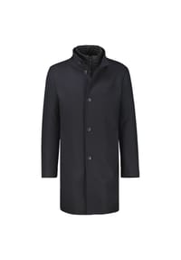 LERROS - Herren-Wollmantel mit herausnehmbaren Westeneinsatz - CLASSIC NAVY