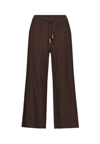 zero - Hose mit Bindegürtel - Black Beauty