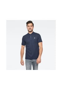 G-STAR RAW - Poloshirt Polo Poloshirt Kurzarm DUNA Slim Polo Polohemd - 186 BABY BLUE