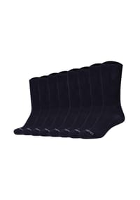 camano® - Unisex Socken, 8er Pack - Organic Diabetic Socks, Diabetiker-Socken, einfarbig - Dunkelblau