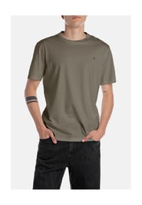 REPLAY - T-Shirt Kurzarmshirt - 011 NATURAL WHITE