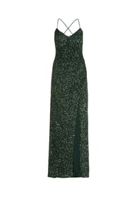Vera Mont - Abendkleid figurbetont - Blau gemustert