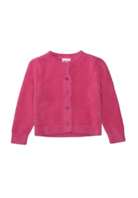 JETTE - Strickjacke, Knopfleiste, für Kinder - PINK BLOOM