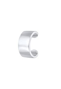 KUZZOÍ - Ohrringe Herren Single Earcuff Basic Glanz 925 Silber - Gold