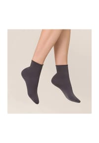 KUNERT - Sensual Cotton Socken, Rollrand, für Damen - 0360 MARINE