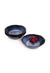 SÄNGER Steingut Geschirrserie Tokio - Tokio - Blau - Cappuccinotassen Set 4-teilig