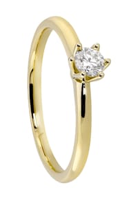 VANDENBERG - Damen Ring, 585er Gold mit 1 Diamant, ca. 0,2 Karat - GELBGOLD