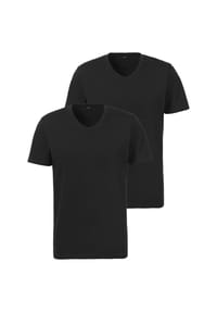 s.Oliver - T-Shirt Basic, 2er-Set, für Herren - 2X NAVY