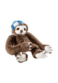 heunec® - Kuscheltier Kuma Faultier Flink mit Mütze - braun