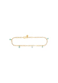 caї - Damen Armband, 925er Silber mit Amazonit - GELBGOLD