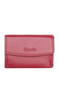 Esquire DUO - Geldbörse "Duo", Logoprägung, Leder, uni, für Herren  - ROT