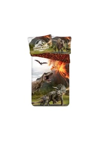 COFI - Jurassic World Bettwäsche set 100% Baumwolle 140x200 + 70x90 cm - Mehrfarbig 140 × 200 cm + 70 × 90 cm