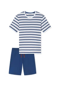 SCHIESSER - Pyjama Casual - weiss