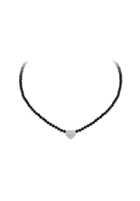 CELESTA® - Damen Collier, 925er Silber mit schwarzem Achat - SILBER