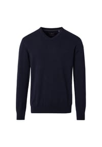 CASAMODA - Herren Pullover uni - Grauschwarz