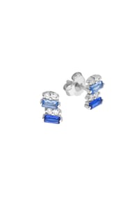 zeeme SILVER - Ohrringe 925/- Sterling Silber 4 Zirkonia - weiß