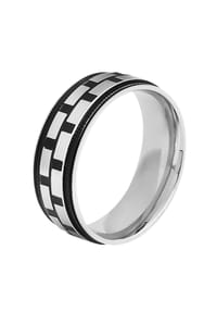 Adelia's - Herren Ring aus Edelstahl - silber