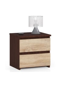 Akord - Nachttisch CL2 mit 2 Schubladen - artisan-eiche