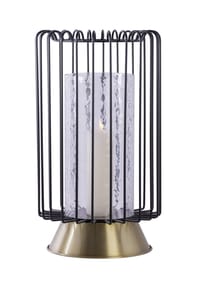 Kayoom - Kerzenständer Malibu 125 - schwarz - gold