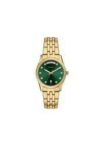 FOSSIL SCARLETTE - Fossil Damenuhr Scarlette 3-Zeiger-Werk Wochentag Datum Edelstahl goldfarben, ES5460 - Gold