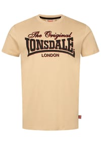 LONSDALE™ - Herren T-Shirt normale Passform COTHA - Sand/Black/Red