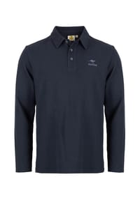 ROADSIGN® australia - Herren Langarmshirt Polo Polo-Langarm aus Honeycomb Piqué - navy