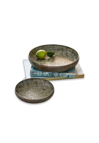 LOBERON Tablett 2er Set Birse antikbronze - Tabletts - antikbronze