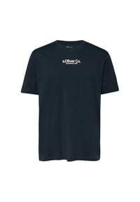 s.Oliver - T-Shirt, Baumwolle, für Herren - 02D1 WHITE