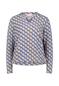 BETTY BARCLAY - Blusenshirt mit Print - Blau/Beige