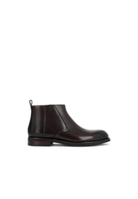 Kazar - Braune lederne stiefeletten mit nähten - Braun