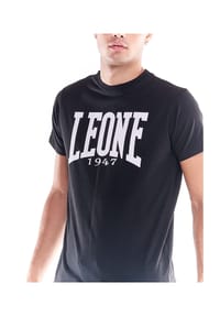 LEONE 1947 - Herren T-Shirt BIG LOGO - Black/White