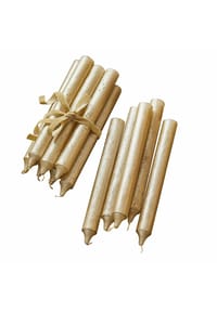 LOBERON Kerzen 12er Set - Kerze 12er Set Bauceau gold - gold