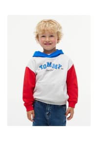 TOMMY HILFIGER - Hoodie, Rippbündchen, für Kinder - P09 GREY