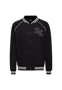 KING KEROSIN - Collegejacke mit hochwertiger Rückenstickerei Salt Lake Race - schwarz