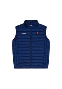 ellesse - Herren Steppweste - Gesteppte ärmellose Weste, Zipper, Stehkragen, uni - Dunkelblau