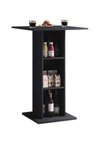 VCM. - Holz Bartisch | Stehtisch | Maße ca. H. 108 x 70 x 70 cm | hoher Tisch - Standos - Schwarz