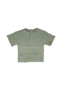 maximo® - GOTS MINI BOY-Hemd, Kurzarm Musselinstoff - beigemeliert