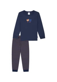 SCHIESSER - Boys World 2 Schlafanzug, Gummibund, für Kinder - 608 CURRY