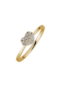 LYOMI - Ring 585/- Gold 13 Diamant Lab Grown 0,15ct. - gelb