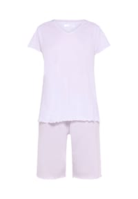 DESIRéE - Capri-Pyjama Petra, Wellensaum, für Damen - 0  HELL LILA