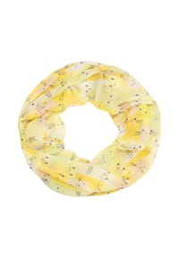 Seasons of April - Schal Loop Molly Damen Loop mit Katzenmuster – Leicht,  Weich & Luftig - Blau