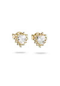 Thomas Sabo - Ohrstecker mit Zirkonia im Herzschliff - gelbgoldfarben