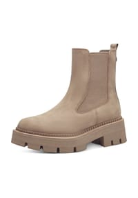 Tamaris - Chelsea Boots, Blockabsatz, Zuglasche, für Damen - 310 CAMEL