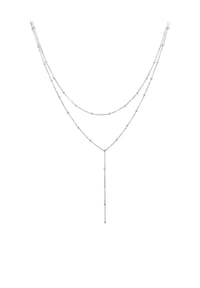 elli. - Halskette Layer Y-Kette Kugelkette 925 Silber - Gold