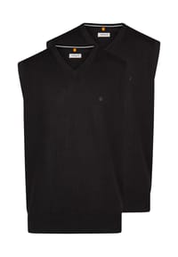 Redmond - Pullunder 2er Pack Basic - Schwarz