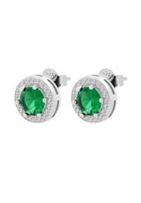 Adelia's - Damen Ohrstecker aus 925 Silber mit Zirkonia - silber