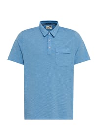 GLOBETROTTER - Poloshirt, Brusttasche, für Herren - M.BLUE