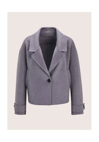 MADELEINE - Luxuriöse Jacke mit Wollmischung und Kaschmir - hellamethyst / melange