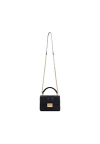 SEIDENFELT - Umhängetasche 21 cm - black-gold